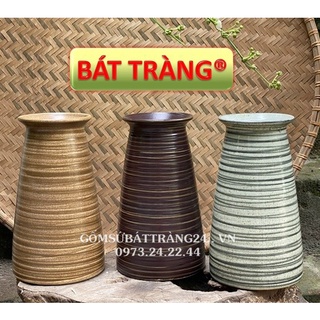 LỌ CẮM HOA TRANG TRÍ NỘI THẤT CAO 25cm BÌNH HOA ĐẸP ĐỂ PHÒNG KHÁCH DÁNG TRỤ