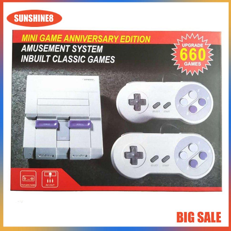 【SUN】Nes Super Classic Tv Game Consoles 16-Bit Built-In 660 Classic Games Console