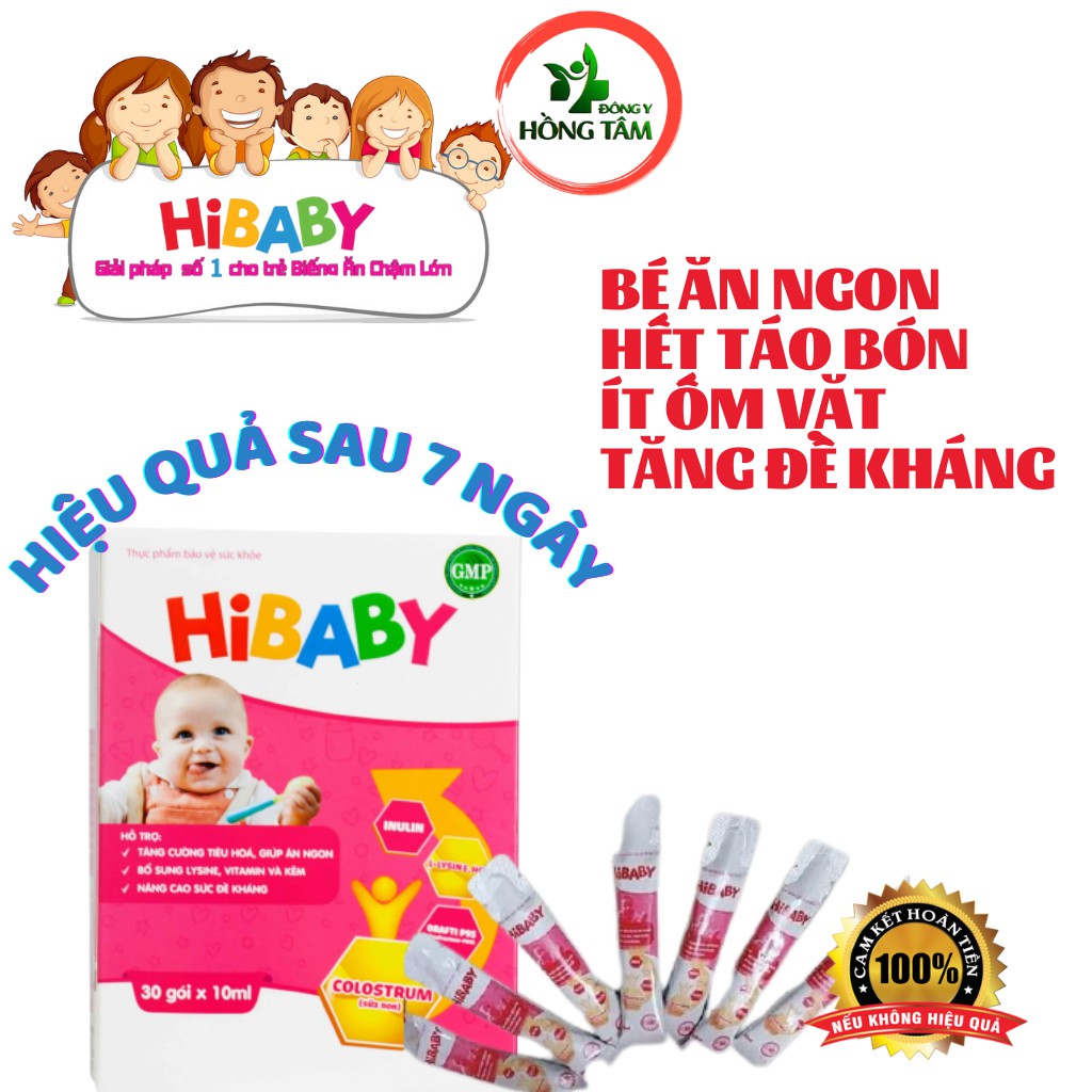 SIRO ĂN NGON HIBABY - BỔ SUNG VITAMIN, TĂNG ĐỀ KHÁNG, HẾT TÁO BÓN, HẾT BIẾNG ĂN, BÉ KHỎE MẸ YÊN TÂM - ĐÔNG Y HỒNG TÂM