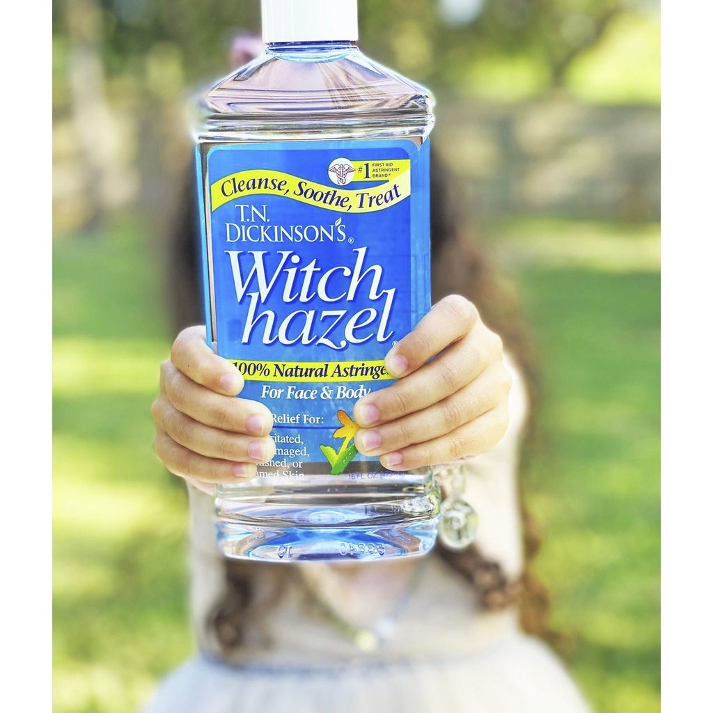 Toner T.N Dickinson's Witch Hazel 100% Natural Astringent For Face & Body, Làm Dịu Da Mặt & Cơ Thể - 237ml và 473ml