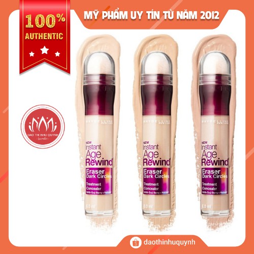 Che Khuyết Điểm MAYBELLINE Dạng Bút Cushion maybeline Instant Age REWIND ERASER DARK CIRCLES 6ml