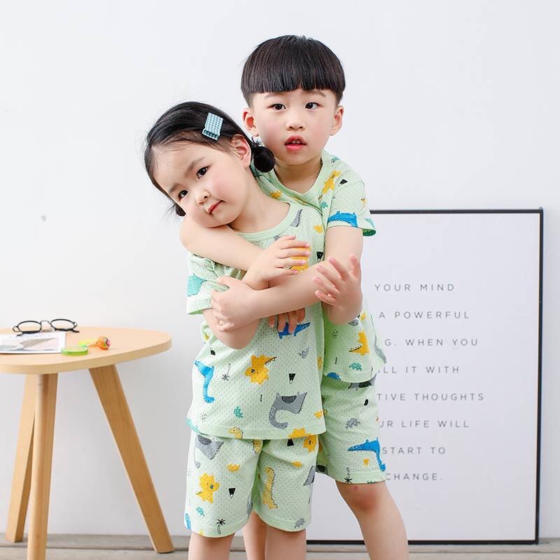 BT24 Size90-150(9-35kg) Bộ thun hè bé-vải thông hơi Hàn quốc 100% cotton xịn  Thời trang trẻ Em