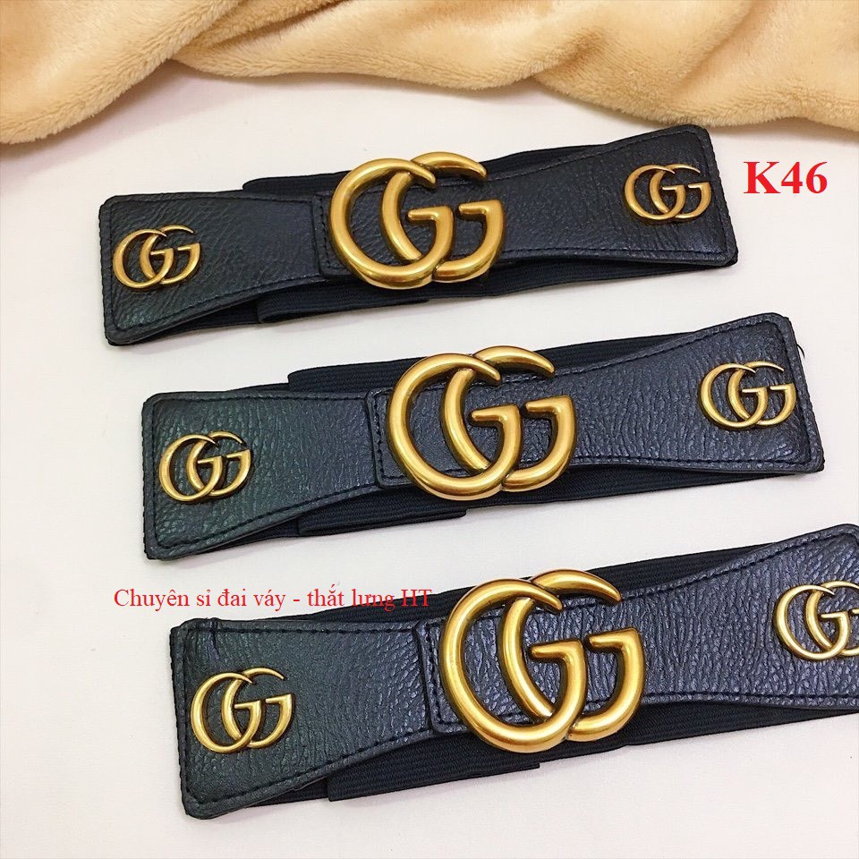 Đai váy belt G bản to 6cm K46