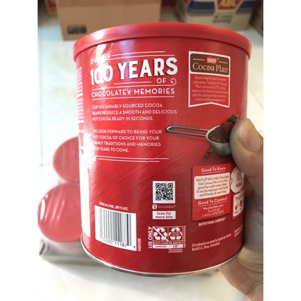 Bột cacao Nestle Rich Milk Chocolate - Lon 787g