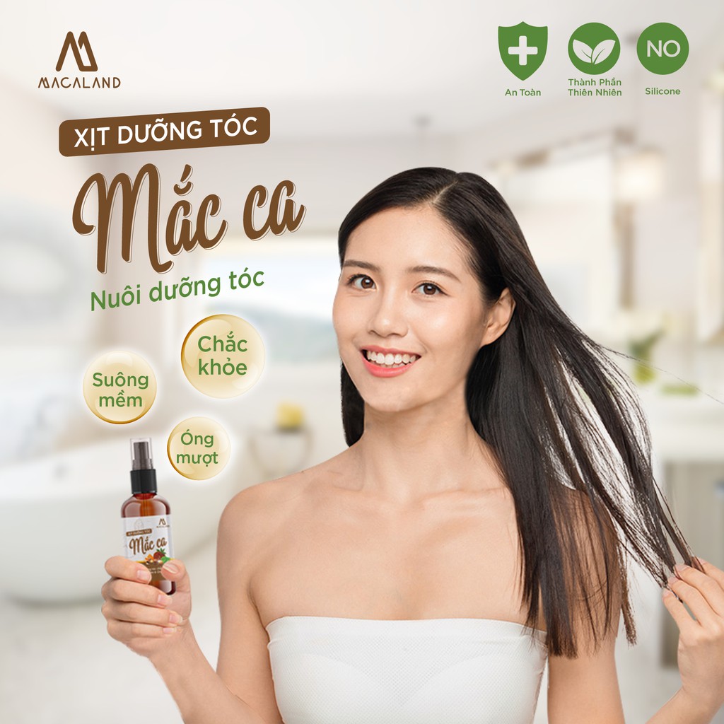 Xịt dưỡng tóc dầu Macadamia 50ml Macaland giảm rụng tóc và kích thích mọc tóc hiệu quả | BigBuy360 - bigbuy360.vn