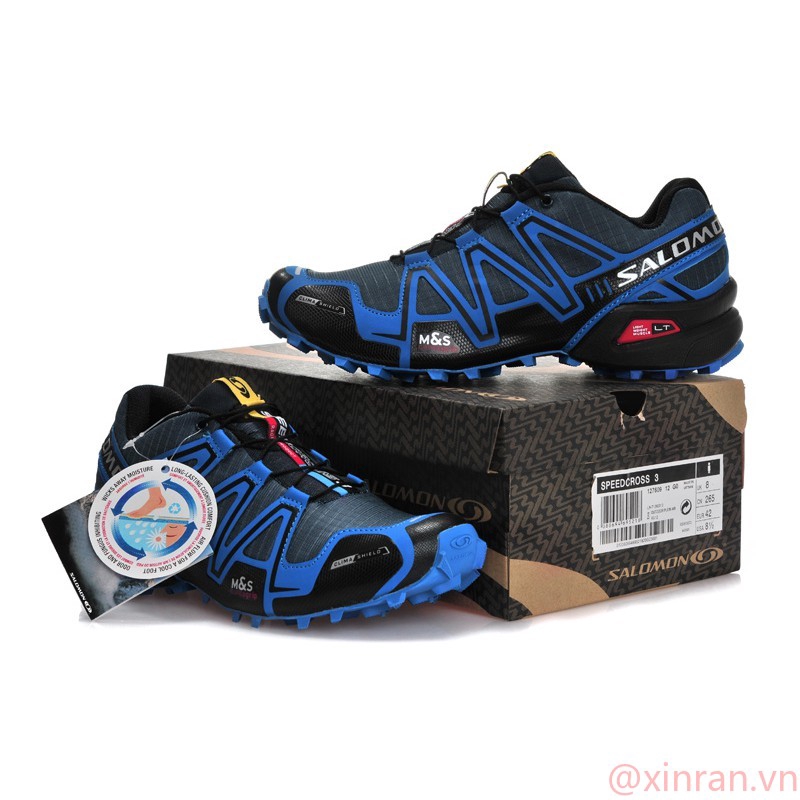 Chính hãng Giày chạy bộ nam Salomon Speed Cross 3 CS màu xanh hải quân cỡ 40-46 những cậu bé :
