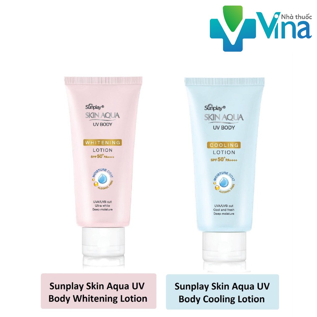 Kem chống nắng dưỡng thể mát lạnh Sunplay Skin Aqua UV Body Cooling Lotion SPF 50+ PA++++ (150g)