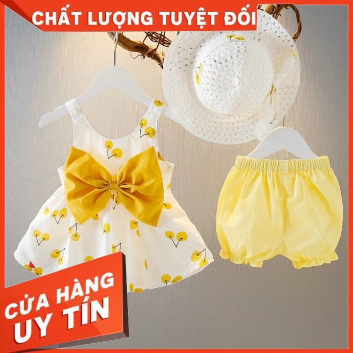 Sét Váy nơ 😍💕 FREESHIP 😍💕 váy xinh cho bé 100% Coton Thoáng Mát Cho bé Gái