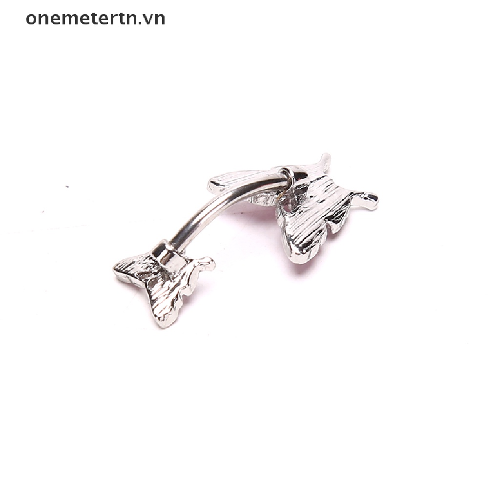 1 Khuyên Rốn Hình Bướm Bằng Thép 316L
