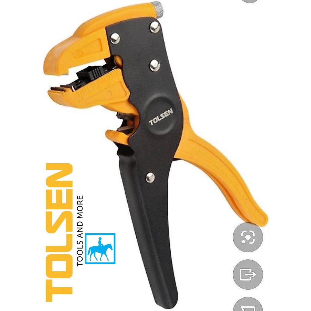 TOLSEN Kìm kềm tuốt dây điện mỏ quạ Wire Stripper 38050