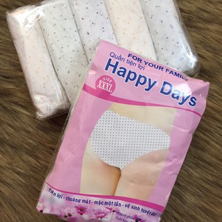 Sét 5 chiếc QUẦN LÓT GIẤY sau sinh HAPPY DAY - QUẦN CHÍP GIẤY cao cấp - QUẦN CHÍP GIẤY mặc 1 lần