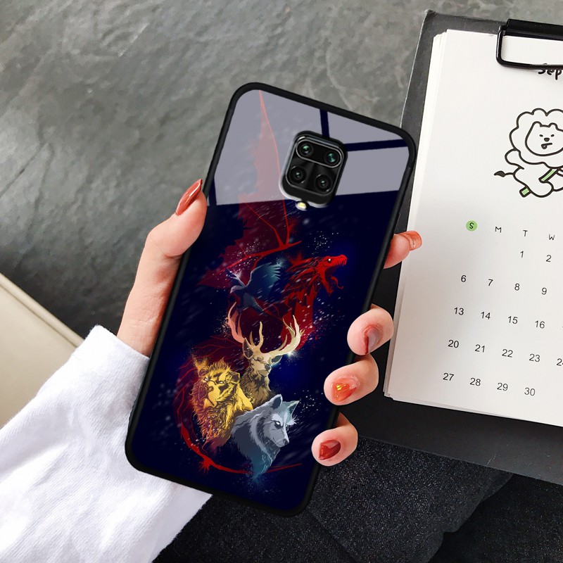 Ốp lưng kính 3D Xiaomi Redmi Note 9s- 9 Pro