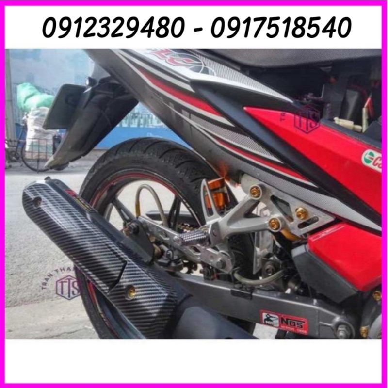 Ốp Pô Spark Vân Carbon Nhựa ABS Cao Cấp Chế Gắn Nhiều Loại Xe:  Winner V1, Winner X, Exciter, Sirius, Taurus, Jupiter