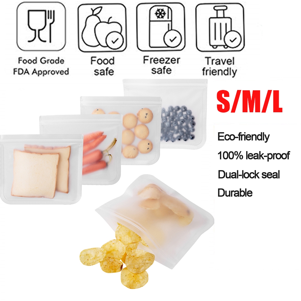 Túi Đựng Thức Ăn Trong Tủ Lạnh Kích Thước S / M / L