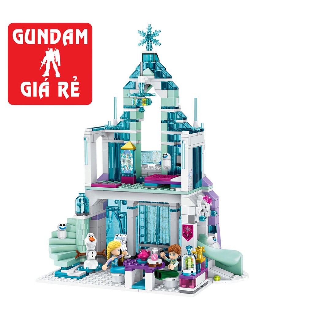 ĐỒ CHƠI XẾP HÌNH LEGO CÔNG CHÚA ELSA NỮ HOÀNG BĂNG GIÁ DISNEY BỘ LẮP RÁP LÂU ĐÀI TUYẾT No.3106