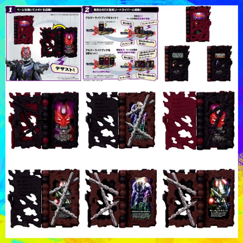 Đồ Chơi KamenRider Saber | Dx Tassel Dark, Arabiana Night, GaikotSuninJaden Ride Book Set | New, FullBox