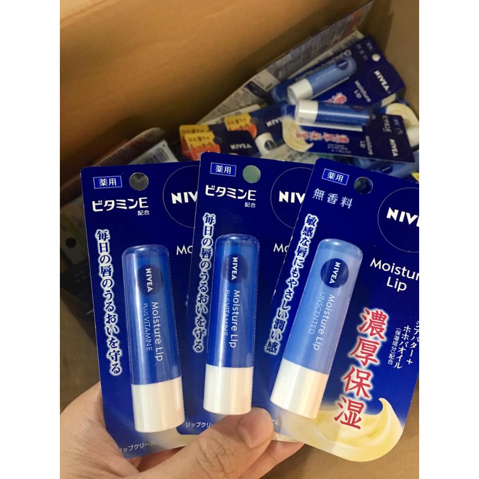 Tổng hợp 18 loại Son dưỡng môi các loại nivea, rohto nhật bản