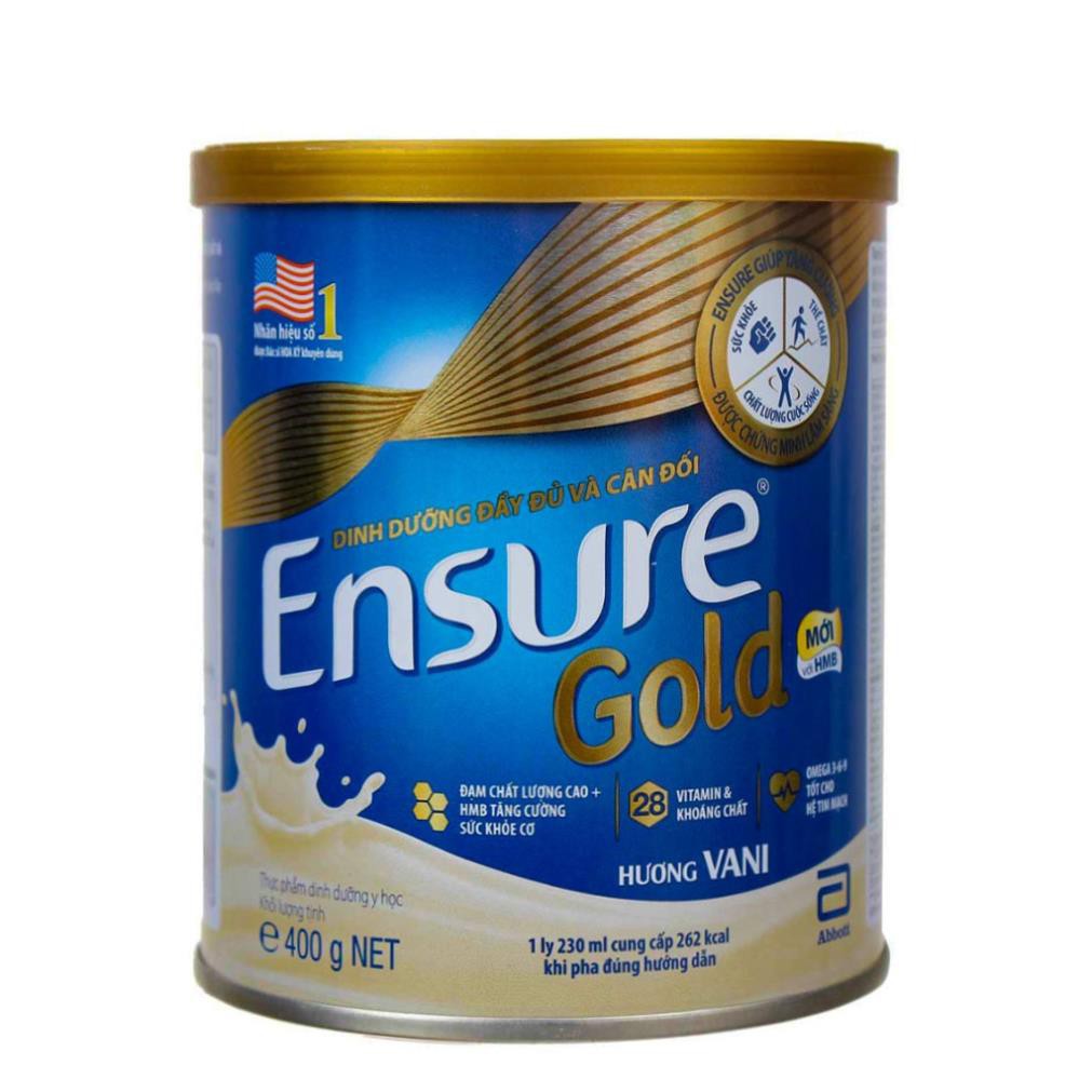 Sữa Bột Abbott Ensure Gold HMB Hương Vani Hộp 400g