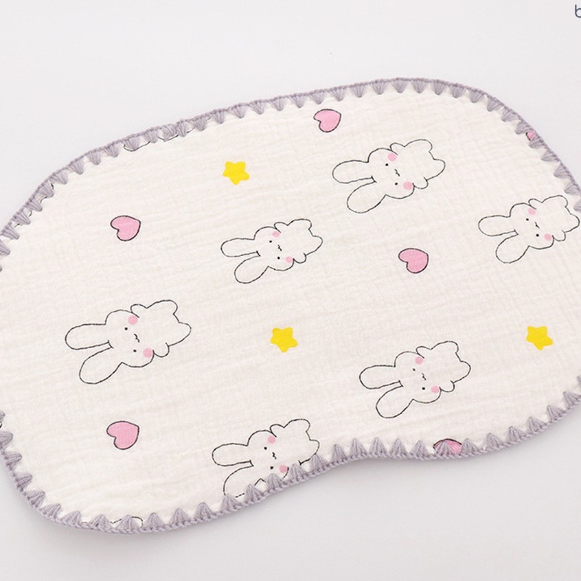 Gối Xô Sơ Sinh Sợi Tre Mềm Mịn 10 Lớp Cao Cấp Thấm Hút Mồ Hôi Cho Bé Sơ Sinh - Little Bear