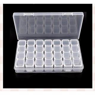 Khay nhựa set 28 ô đựng phụ kiện charm nail