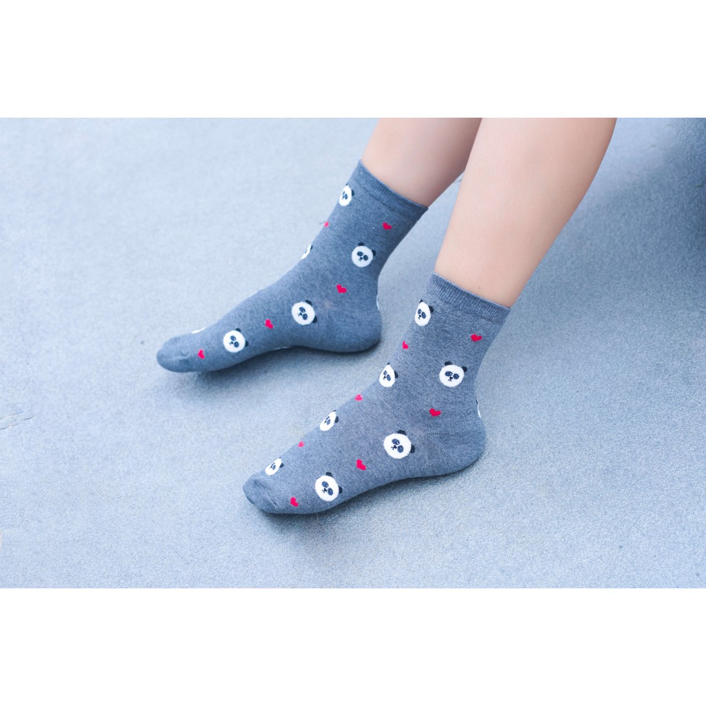 Tất vớ nữ cổ cao hình thú cute Kikiya cao cấp Hàn Quốc W-C-042