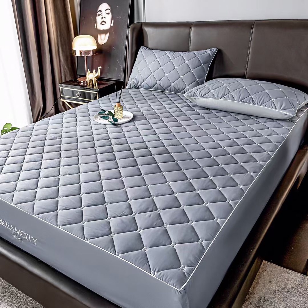 Thảm Bọc Đệm Cotton Kháng Khuẩn , Ga Gối Cotton Dream City Trần Chun Bảo vệ đệm Giá Rẻ