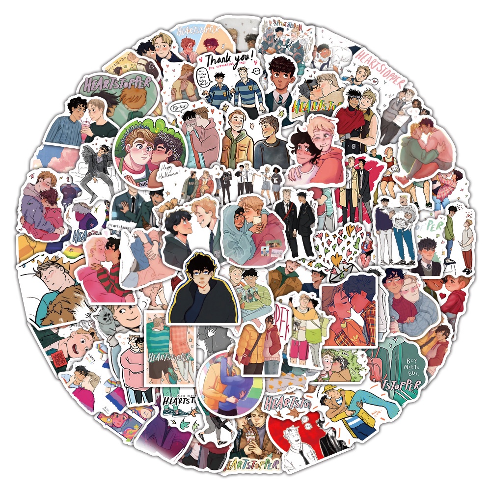 Set 100/50/25/10 Sticker Anime Dán Trang Trí Đa Năng