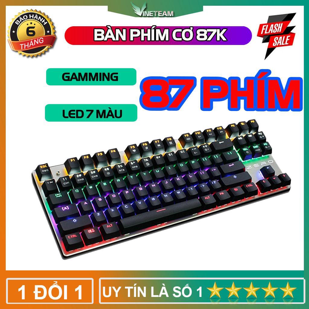 Bàn Phím Cơ Metoo zÊrÔ TKL Led Rainbow và không led 87 phím | BigBuy360 - bigbuy360.vn