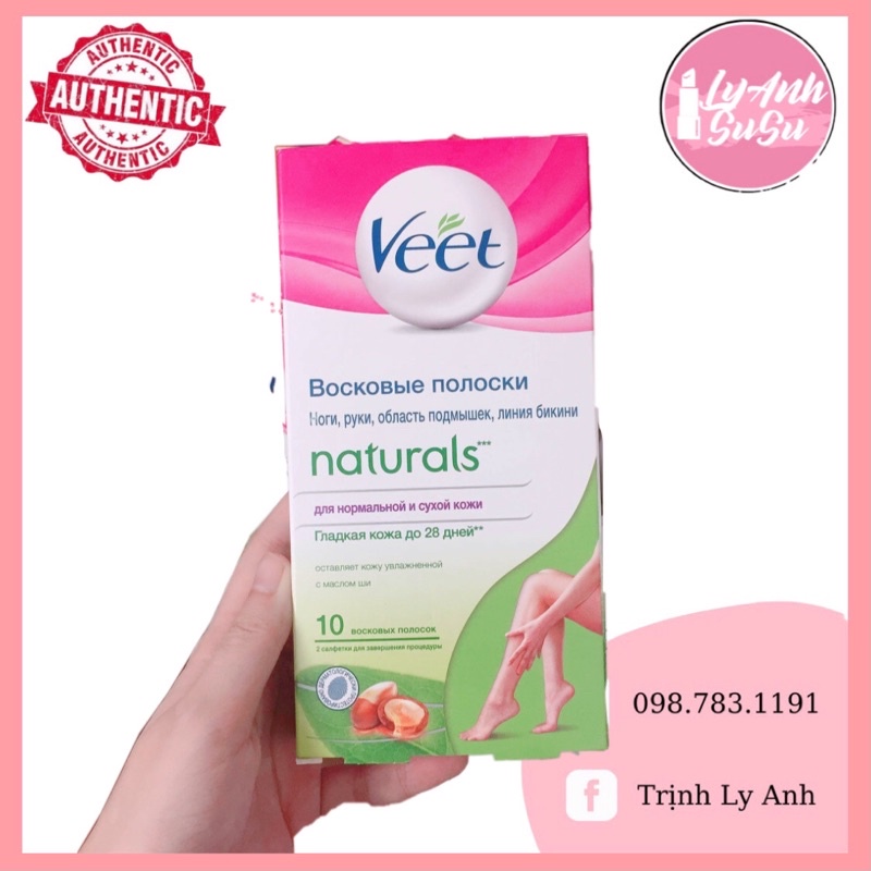 MIẾNG WAX LÔNG VEET BODY EASY-GELWAX 12 MIẾNG