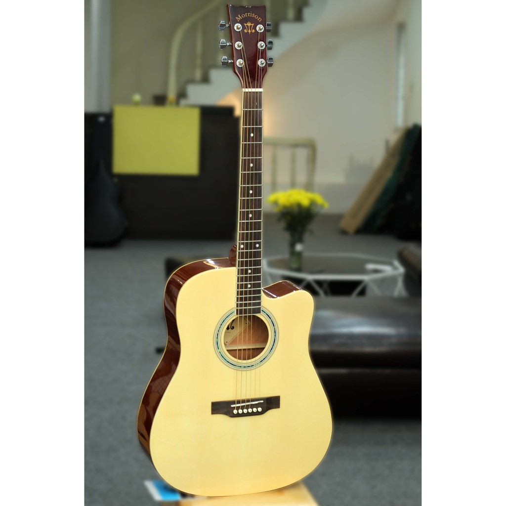 Đàn Guitar Acoustic Morrison MGW 405CNA + Tặng bao mỏng +capo + pic + ty chỉnh cần