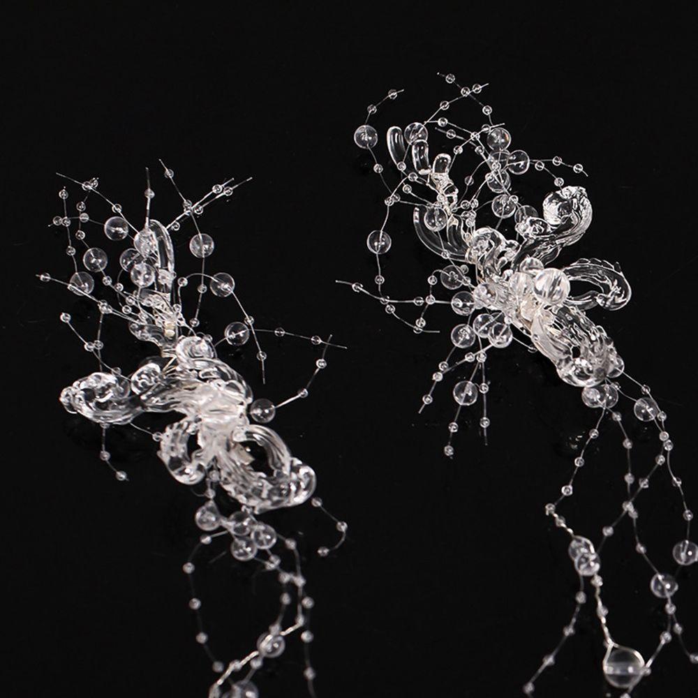 Bộ Cài Tóc + Bông Tai + Kẹp Tóc Đính Hạt Thời Trang Dự Tiệc Cưới