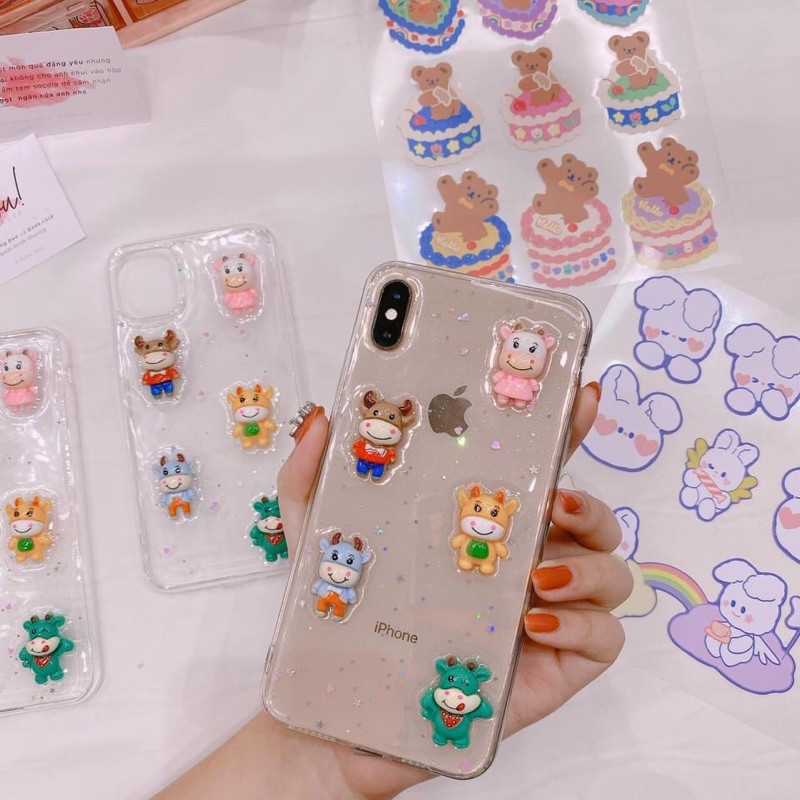 Ốp lưng iphone - ốp iphone trâu chibi 2021