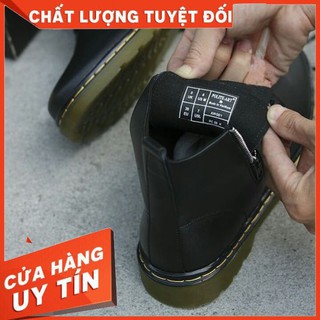 Giày Bốt Nam Cổ Trung Cột Dây Da Bò Cao Cấp