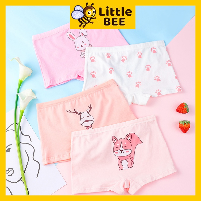 Quần chip bé gái, quần lót bé gái cotton siêu đáng yêu LITTLEBEE