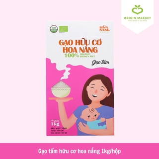 Gạo tấm hữu cơ hoa nắng 1kg hộp