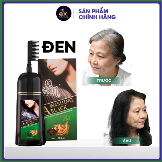 Dầu gội phủ bạc SIN HAIR chính hãng Nhật Bản 500ml thành phần nhân sâm tự nhiên giúp phủ bạc tóc từ lần gội đầu tiên.