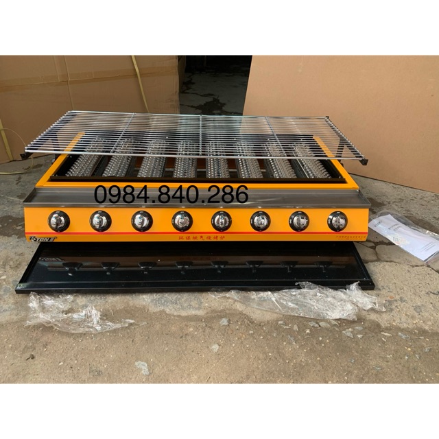 Bếp nướng gas 8 họng- Bếp nướng BBQ bằng ga 8 đầu đốt ET-K288