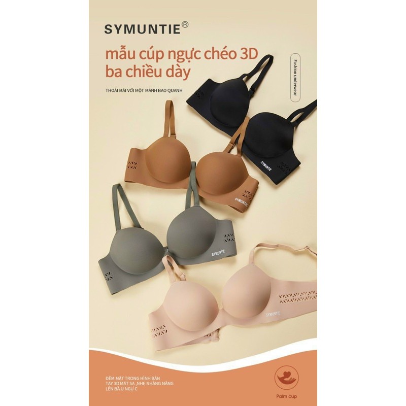 Áo ngực cao cấp không gọng đệm 2-3cm. Áo lót Symuntie thông hơi kiểu dáng thời trang hiện đại thoải mái | BigBuy360 - bigbuy360.vn