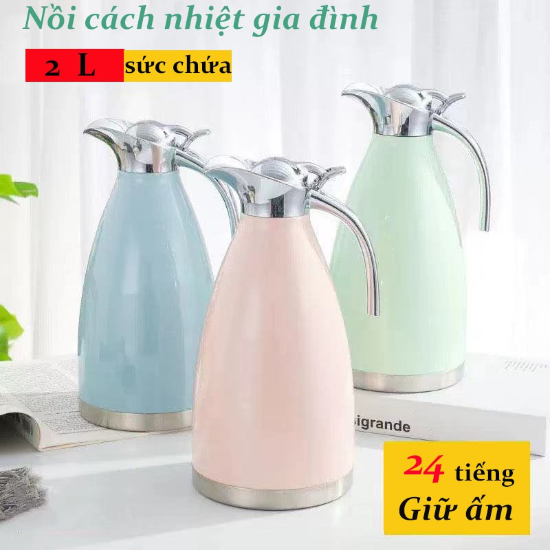 Đồ dùng nhà bếp  Nồi cách nhiệt gia đình công suất lớn inox giữ nhiệtthiết