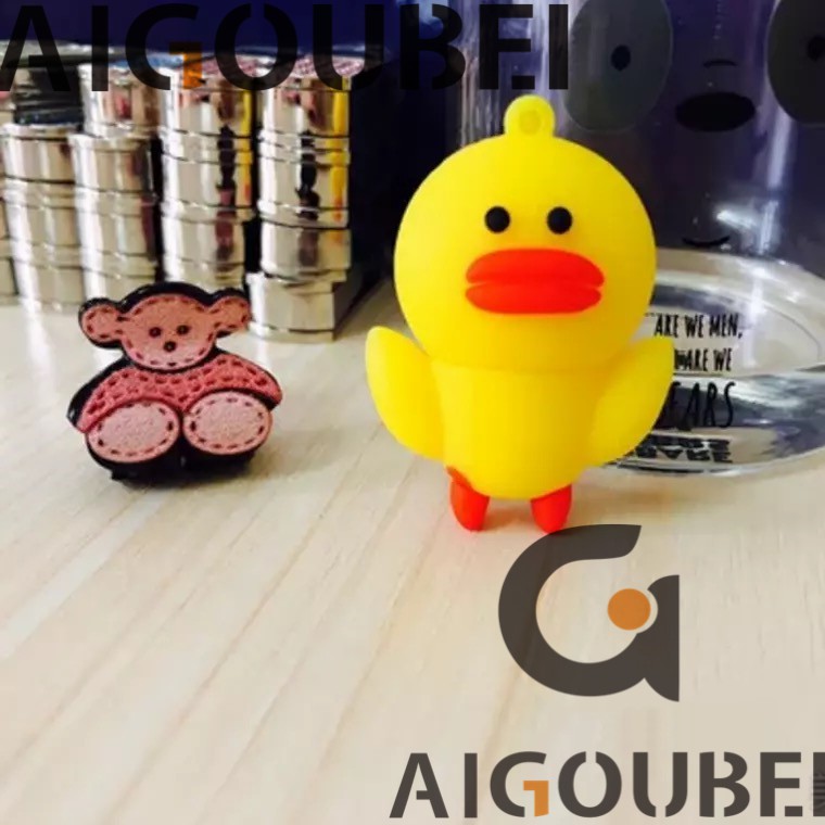 [Spot COD] USB 2.0 Ổ flash di động Áo mưa silicon dễ thương Áo mưa gấu Áo mưa tốc độ cao Duck U Disk 1GB 2GB 4GB 8GB 16GB 32GB 32GB 64GB 128GB Flash Drive Metal U Disk