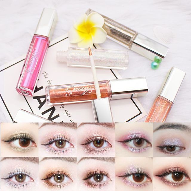 [Hàng mới về] Nhũ mắt kim tuyến dạng lỏng ánh nhũ ngọc trai lấp lánh bắt sáng