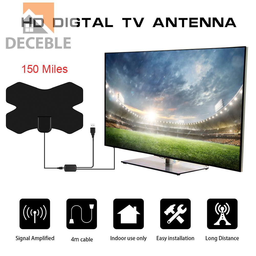 Ăng Ten Khuếch Đại Tín Hiệu Kỹ Thuật Số Trong Nhà 150 Dặm Hd 4k Tv | BigBuy360 - bigbuy360.vn
