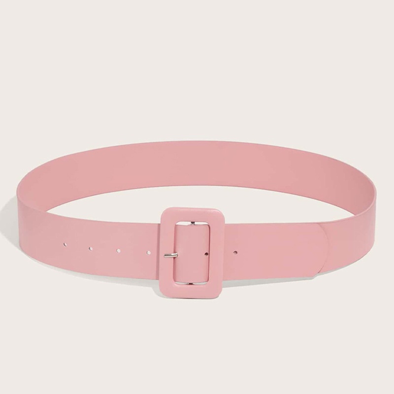 Thắt Lưng Bằng Da Pu Có Khóa Hình Vuông Cổ Điển