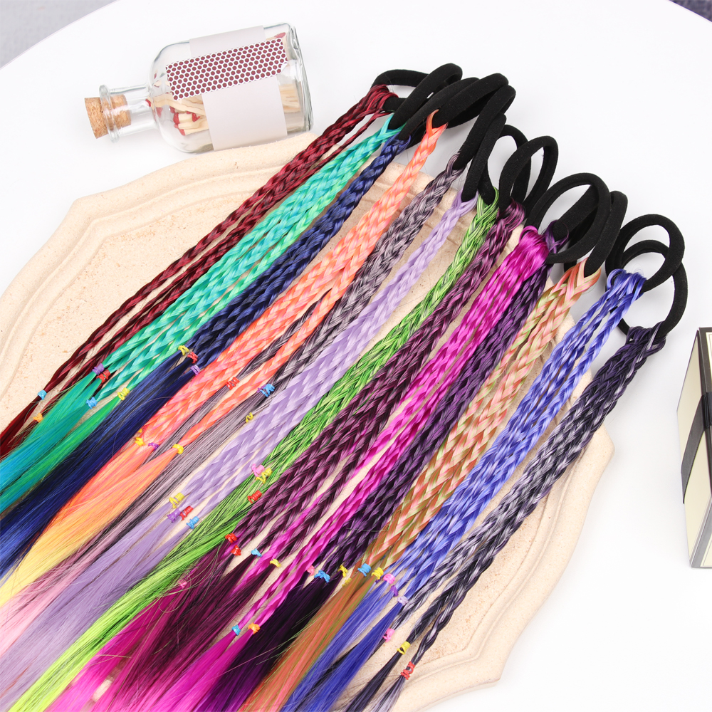 Dây Buộc Tóc Đuôi Ngựa Co Giãn Nhiều Màu Dễ Thương Thời Trang Cho Bé Gái