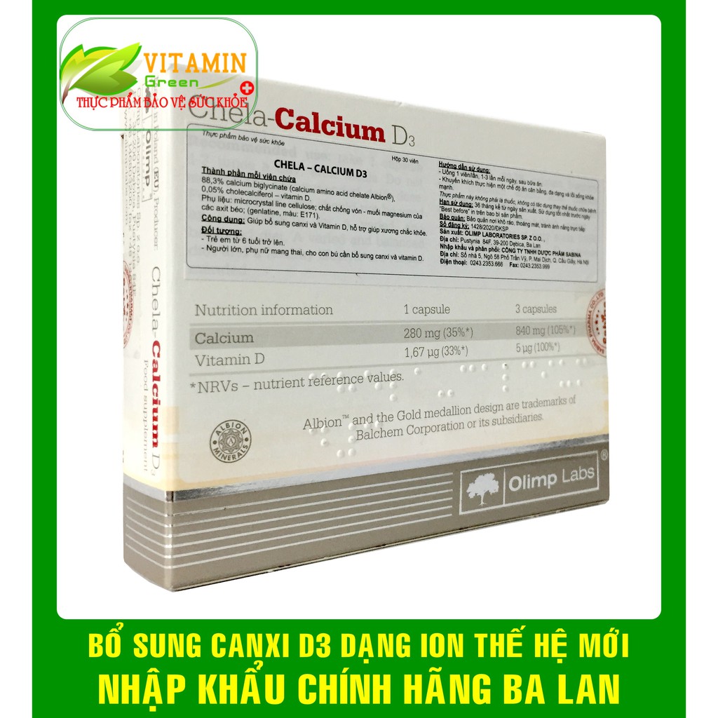 CHELA-CALCIUM D3 BỔ SUNG CANXI VÀ VITAMIN D3 CHO PHỤ NỮ MANG THAI, SAU SINH | NHẬP KHẨU CHÍNH HÃNG BA LAN