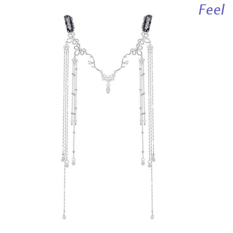 Cài Tóc Phối Tua Rua Dài Thanh Lịch Cho Nữ