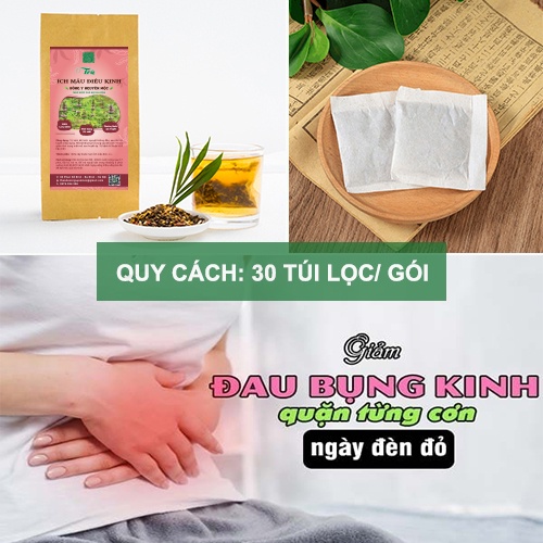 Trà ích mẫu điều kinh Nguyên Mộc giảm đau bụng kinh điều hòa kinh nguyệt cân bằng nội tiết tố phụ nữ làm đẹp da