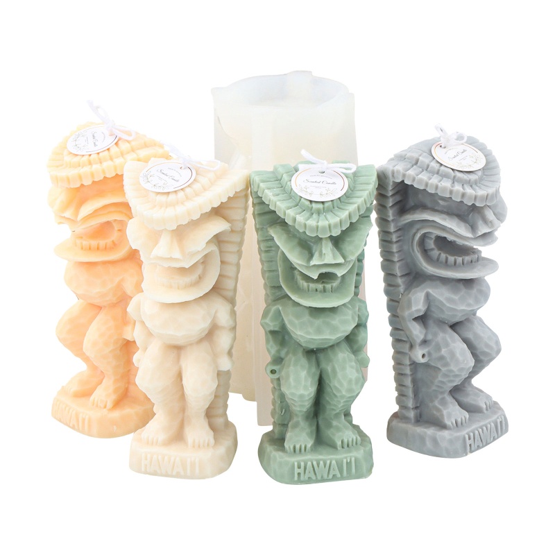 Khuôn Silicone Làm Xà Phòng / Nến Hình Điêu Khắc Thủ Công DIY