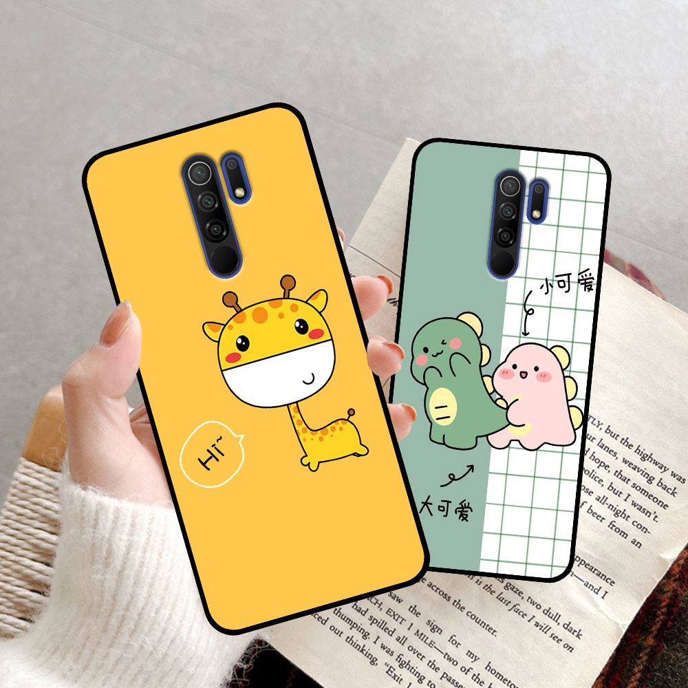 Ốp Xiaomi Redmi 9 in hình quả bơ, hươu, khủng long siêu dễ thương