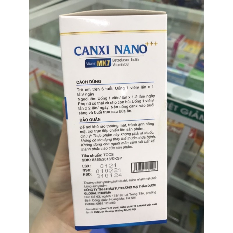 CANXI NANO MK7, Betaglucan, Vitamin D3